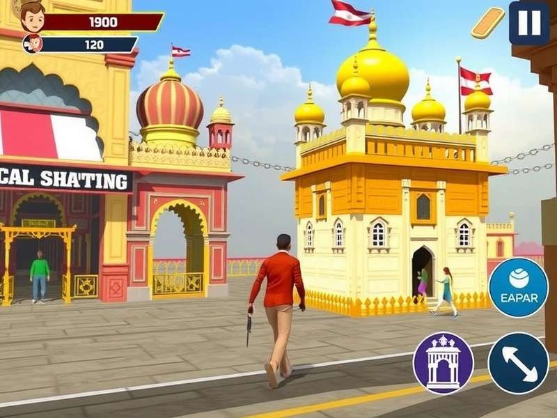 Amritsar Golden Temple Run gameplay screenshot